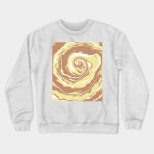 Bright Boho Liquid Swirls Retro Pattern Crewneck Sweatshirt